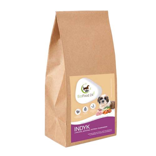 Karma sucha dla psa - Indyk z kaczką, batatami, koprem i rumiankiem 6kg