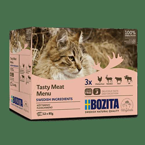 BOZITA Zestaw 12 saszetek: mięsne kawałki w galaretce 12x85g