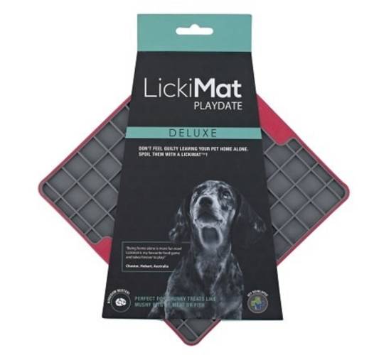 Mata LickiMat® PLAYDATE DELUXE / TUFF czerwona