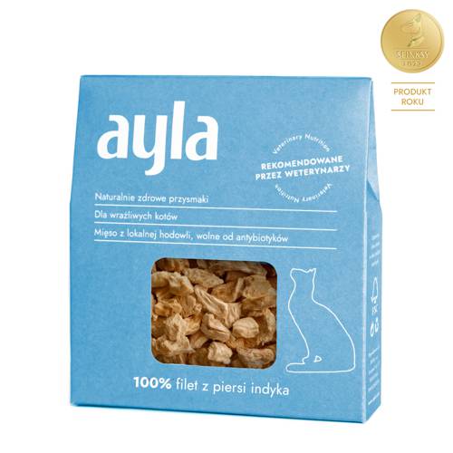 Przysmaki dla kota Ayla | Filet z piersi indyka | Liofilizowany