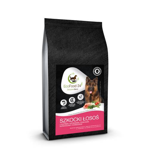 Karma sucha dla psa Senior - Szkocki łosoś z koprem, szpinakiem, fenkułem, szparagami i pomidorem 6kg