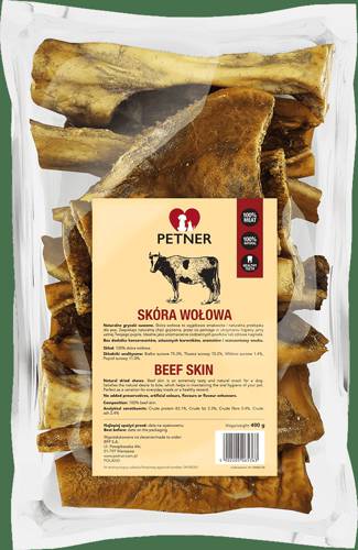 Petner skóra wołowa przysmak dla psa 400g