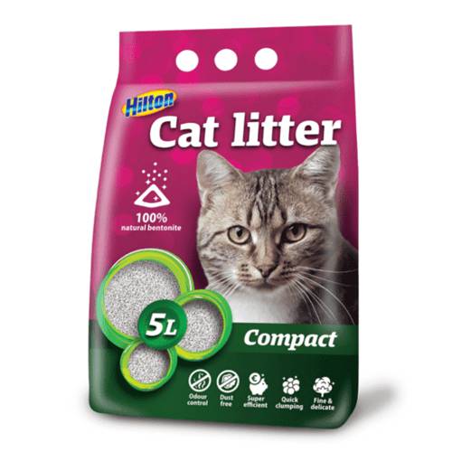 Hilton żwirek bentonitowy compact zbrylający 5l