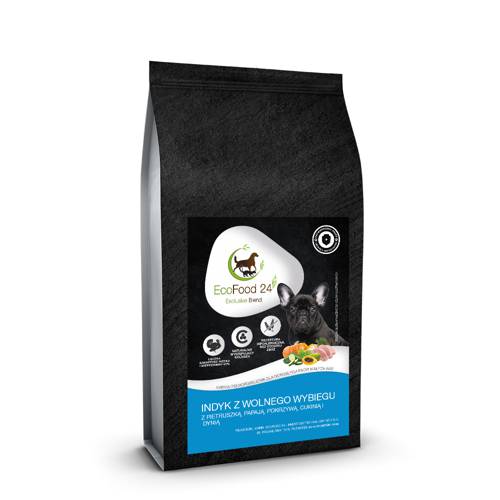 Karma sucha dla psa - Indyk z wolnego wybiegu z pietruszką, papają, pokrzywą, cukinią i dynią 6kg