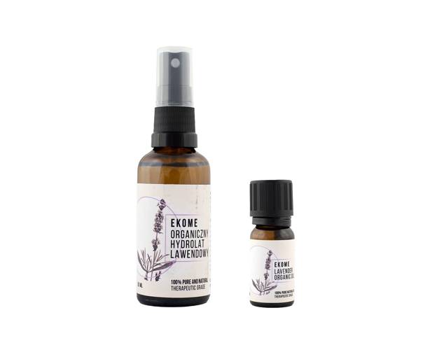 Organiczny olejek Lawenda 5 ml + hydrolat 50 ml
