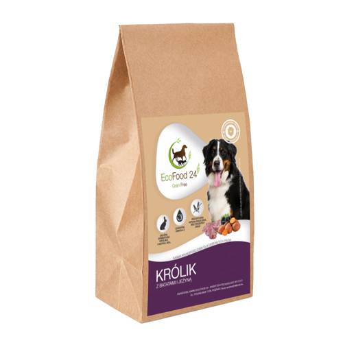 Karma sucha dla psa - Królik z batatami i jeżyną 2kg