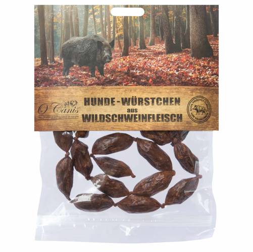 O'Canis mini kiełbaski dla psa z dzika 100g