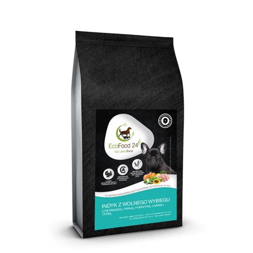 Karma sucha dla psa Light - Indyk z wolnego wybiegu z pietruszką, papają, pokrzywą, cukinią i dynią 6kg