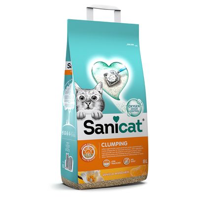 Sanicat żwirek zbrylający się, wanilia i mandarynka