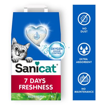 Sanicat 7 Days Aloe Vera, żwirek niezbrylający się