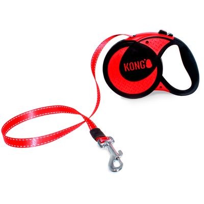 KONG Ultimate smycz automatyczna, czerwona