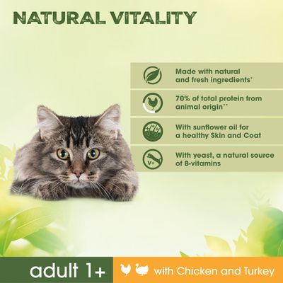 Perfect Fit Natural Vitality Adult 1+, kurczak i indyk