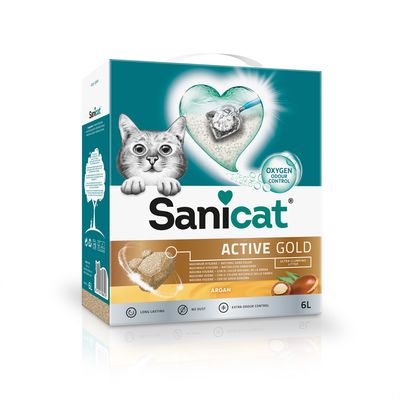 Sanicat Active Gold żwirek zbrylający się