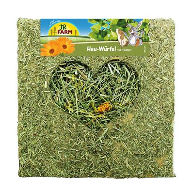 JR Farm Kostka z siana z kwiatami