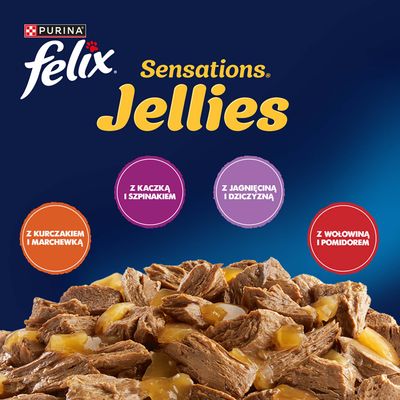 Pakiet Felix Sensations saszetki, 120 x 85 g