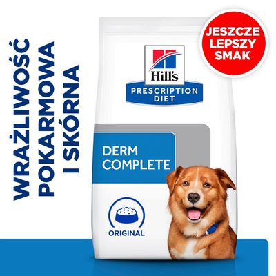Hill’s Prescription Diet Derm Complete, ryż i jajko