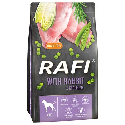 Rafi Adult, z królikiem