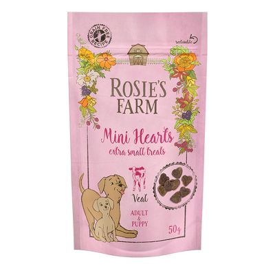 Rosie's Farm Puppy & Adult "Mini Hearts", cielęcina