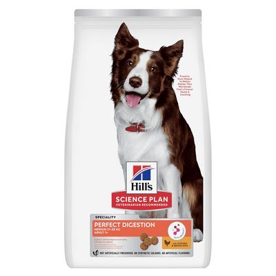 Hill's Science Plan Perfect Digestion Adult 1+ Medium, kurczak i brązowy ryż