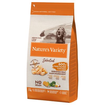 Nature's Variety No Grain Medium/Maxi Adult, kurczak z wolnego wybiegu