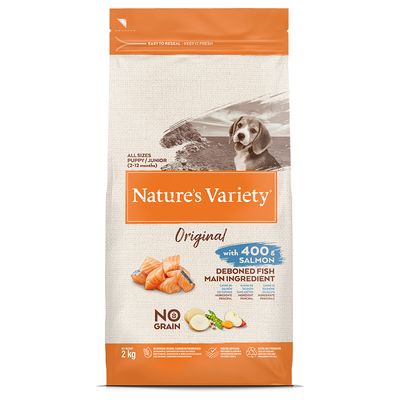 Nature's Variety No Grain Puppy Medium/Maxi, łosoś