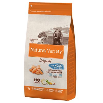 Nature's Variety No Grain Medium/Maxi Adult, łosoś
