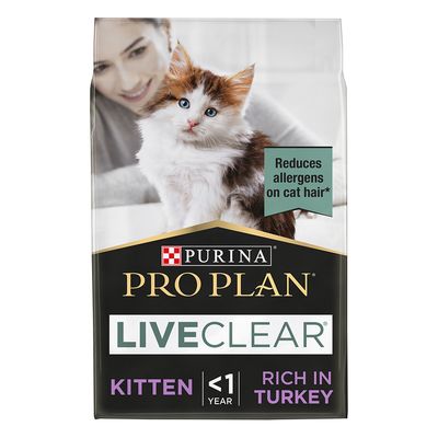Pro Plan LiveClear Kitten, indyk