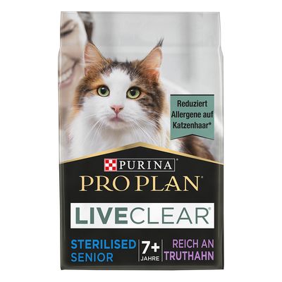 Pro Plan LiveClear Sterilised Senior 7+, indyk
