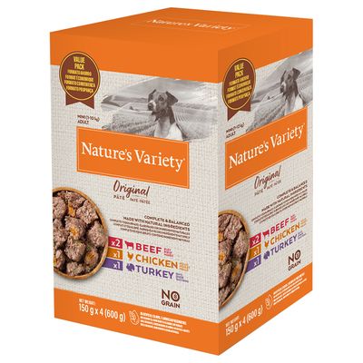 Pakiet mieszany Nature's Variety Original Paté No Grain Mini, 4 x 150 g
