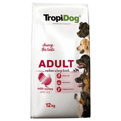 Tropidog Premium Adult Medium/Large, Indyk i ryż