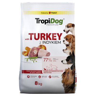 Tropidog Premium Adult Small, Indyk i ryż