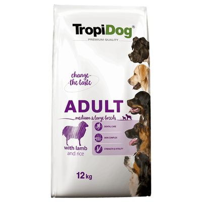 Tropidog Premium Adult Medium/Large, Jagnięcina i ryż