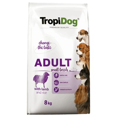 Tropidog Premium Adult Small, Jagnięcina i ryż