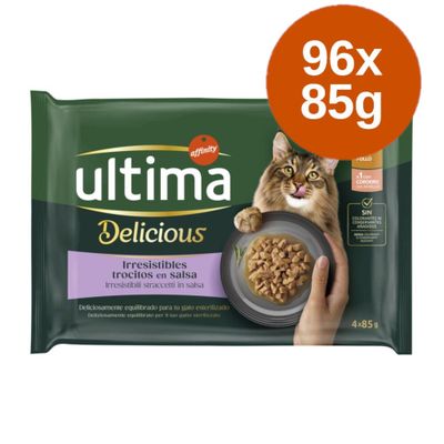Megapakiet Ultima Delicious Adult Sterilized, 96 x 85 g