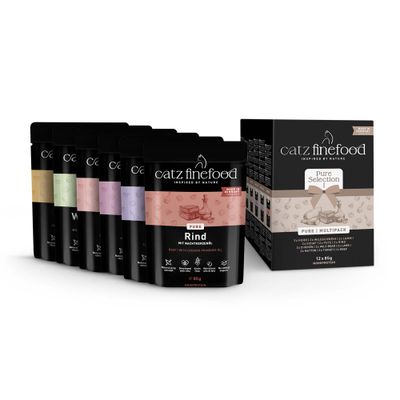 Mieszany pakiet próbny catz finefood Pure w saszetkach, 12 x 85 g