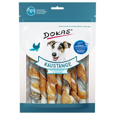Dokas pałeczki do żucia, kurczak i ryba