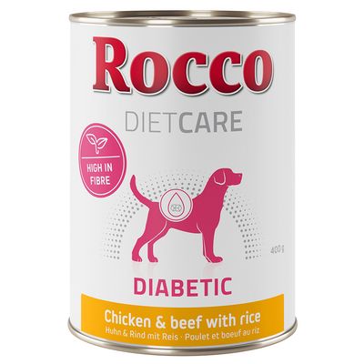 Rocco Diet Care Diabetic, kurczak z wołowiną i ryżem