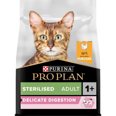 PURINA PRO PLAN Sterilised Adult Delicate Digestion, kurczak