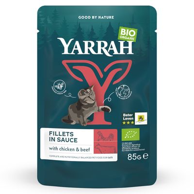 Yarrah Bio, Filety w sosie, 14 x 85 g