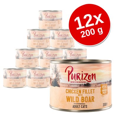 Purizon Original, 12 x 200 g, bez zbóż