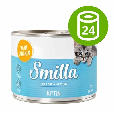 Megapakiet Smilla Kitten, 24 x 200 g