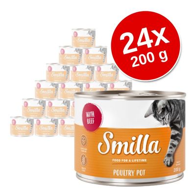 Megapakiet Smilla Puszki z drobiem, 24 x 200 g