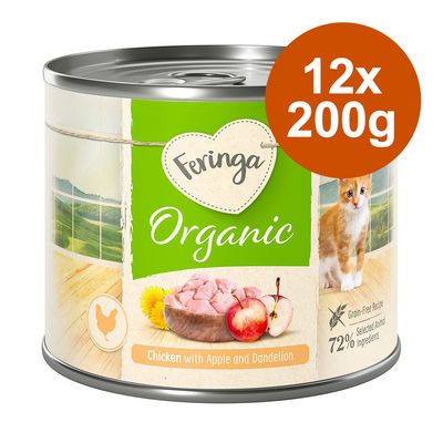 Korzystny pakiet Feringa Bio Menü Kitten, 12 x 200 g