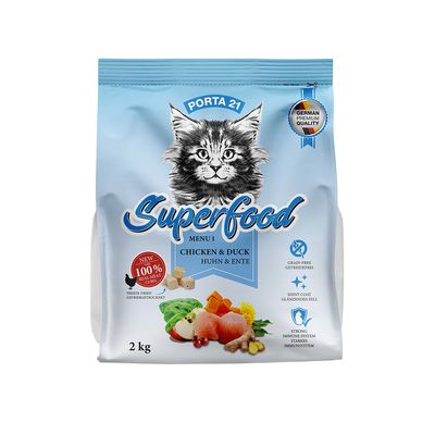 Porta 21 Superfood Menu, kurczak i kaczka