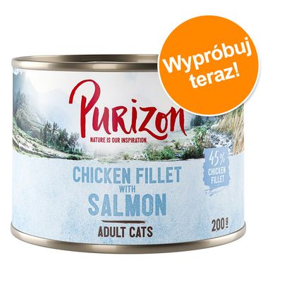 Purizon Adult, filet z kurczaka z łososiem, bez zbóż, 200 g