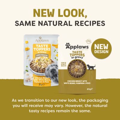 Applaws Taste Toppers w sosie, 12 x 85 g