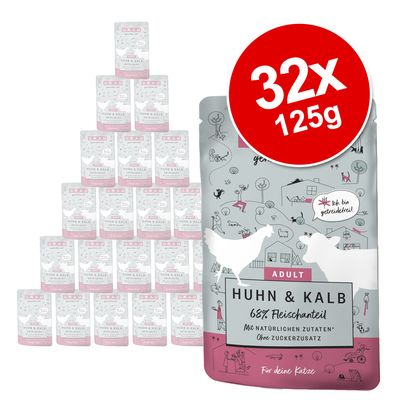 Megapakiet GRAU Adult, Saszetka dla Łasucha, bez zbóż, 32 x 125 g