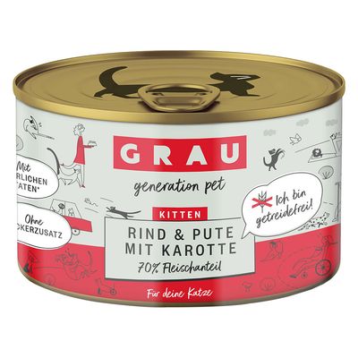GRAU Kitten, bez zbóż, 6 x 200 g