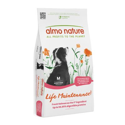 Almo Nature Adult Medium, łosoś z ryżem