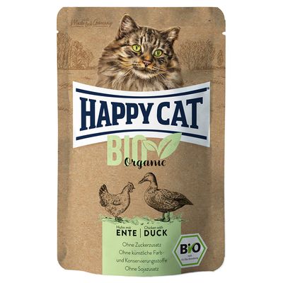 Mieszany pakiet próbny Happy Cat Bio w saszetkach, 4 x 85 g